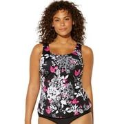 Swimsuits for All Women's Plus Size Classic Tankini Top
